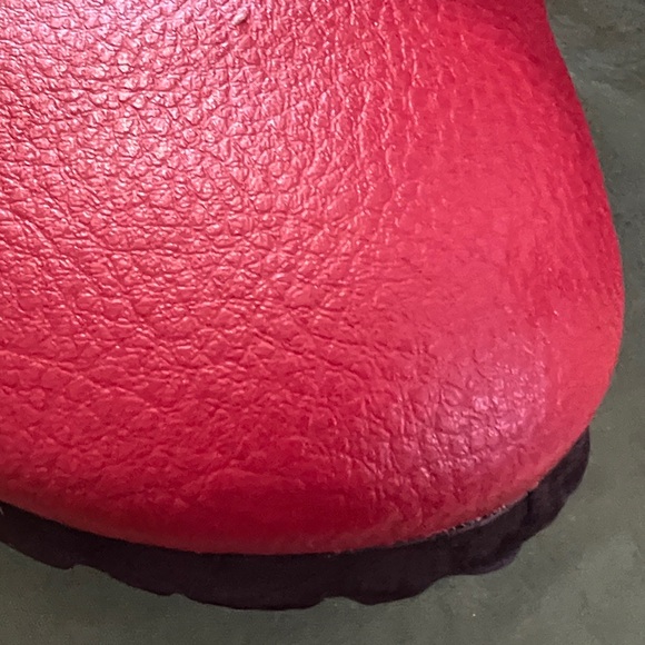 Birkenstock ladies red leather slip on clogs size 41 (10) ladies (8) men - Picture 4 of 11